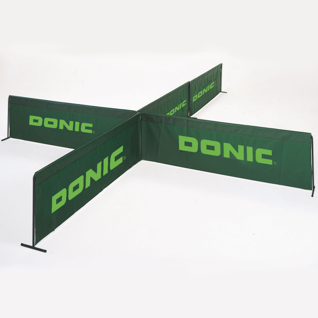Tischtennis-Umrandung DONIC, Farbe grün, Größe 2,33x0,73m, 10er Set
